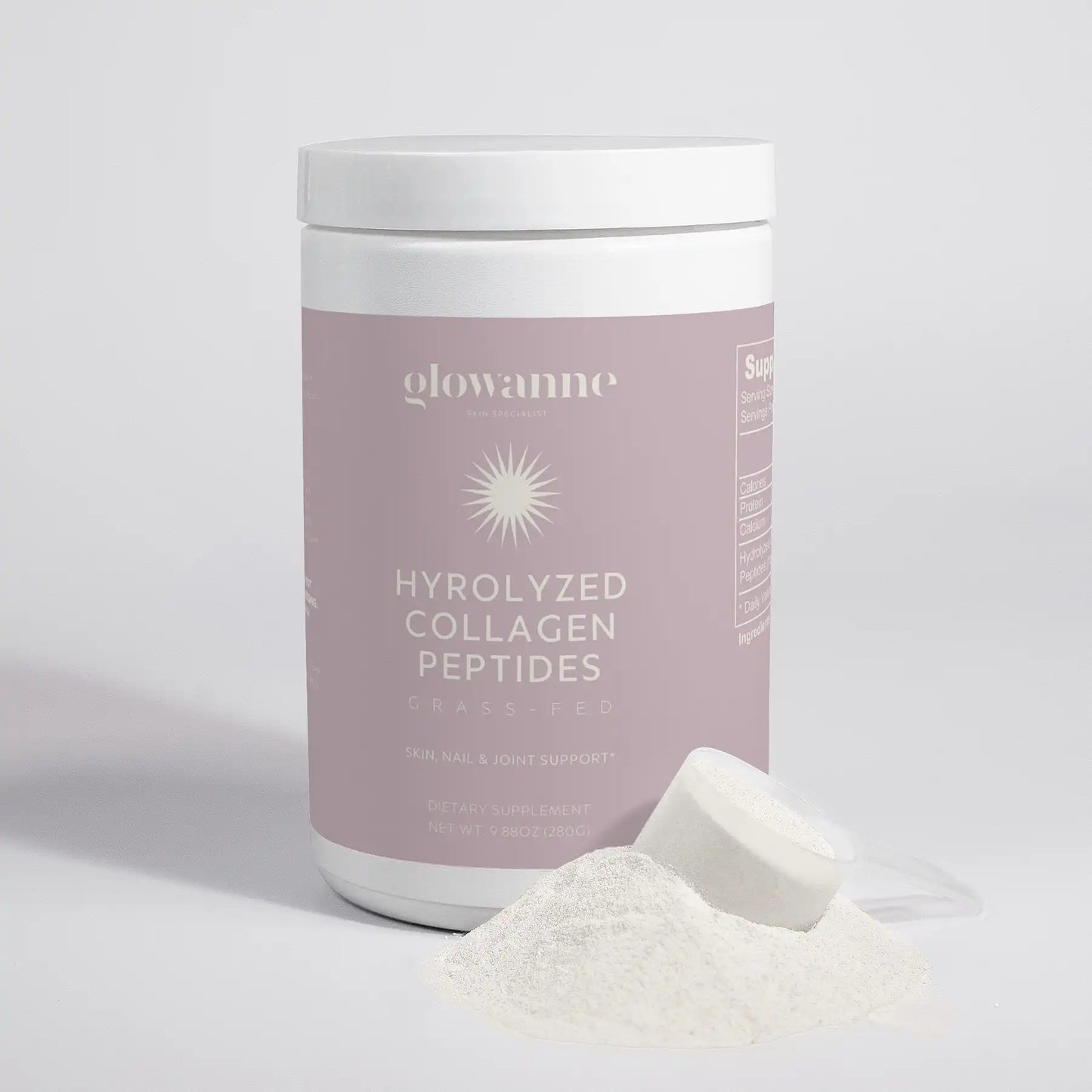 Grass-Fed Hydrolyzed Collagen Peptides - Glowanne