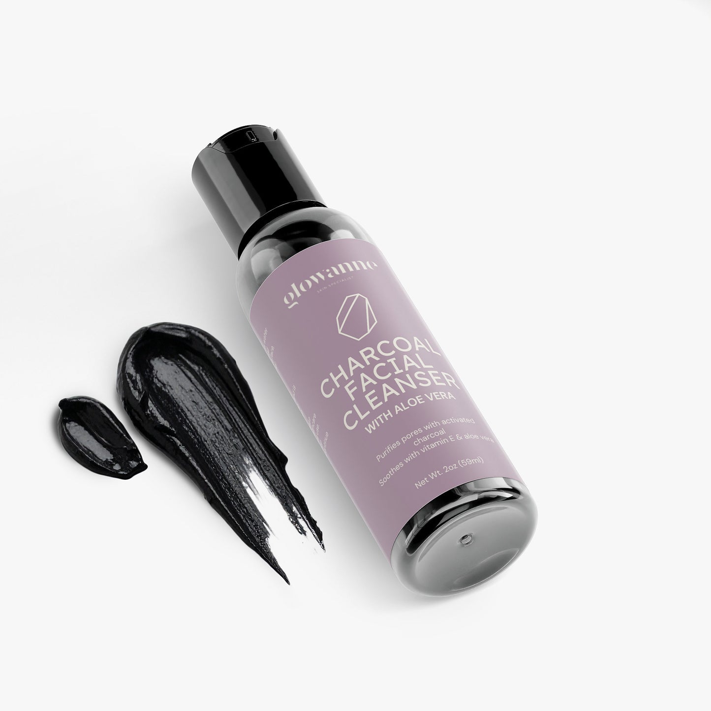 Charcoal Facial Cleanser - Glowanne