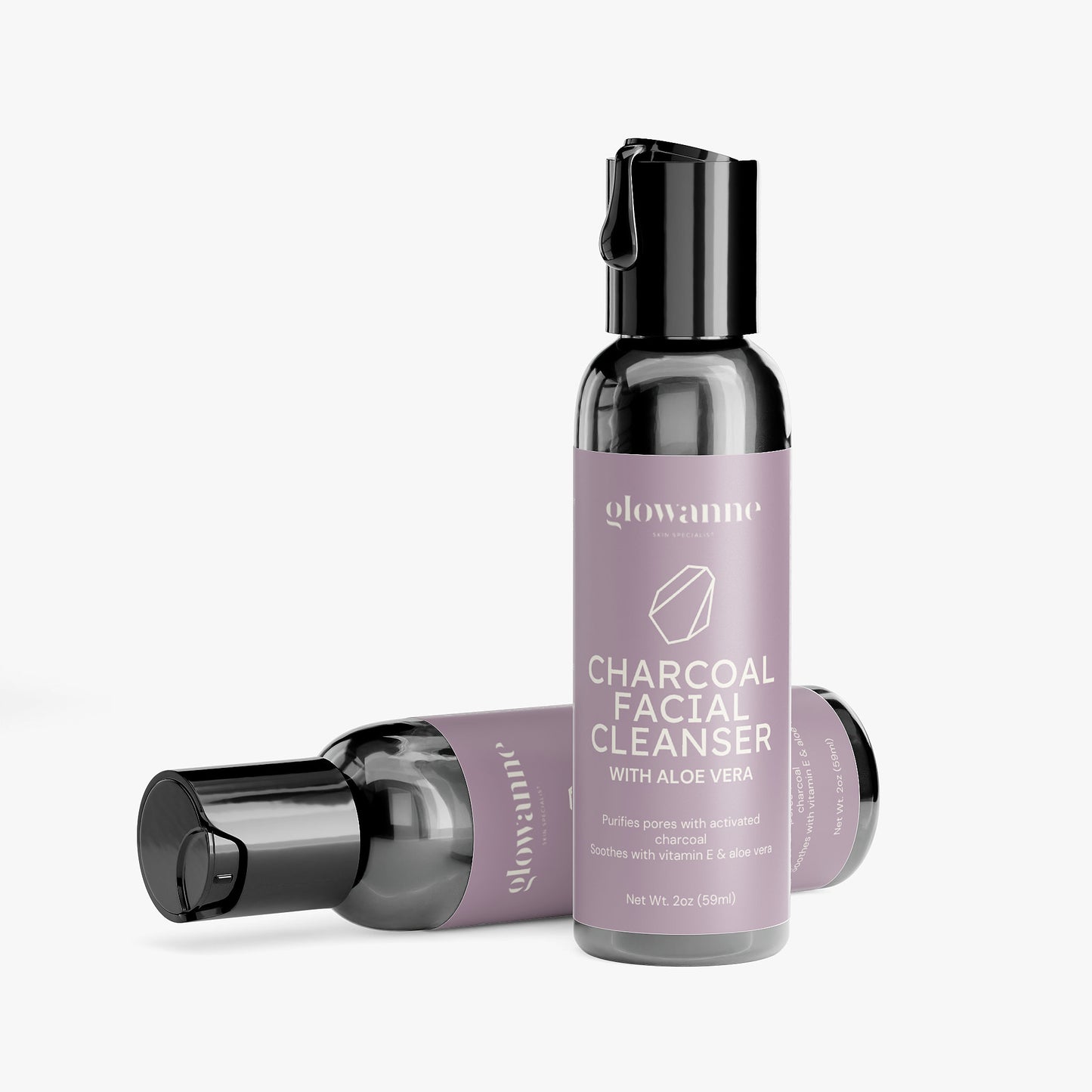 Charcoal Facial Cleanser - Glowanne