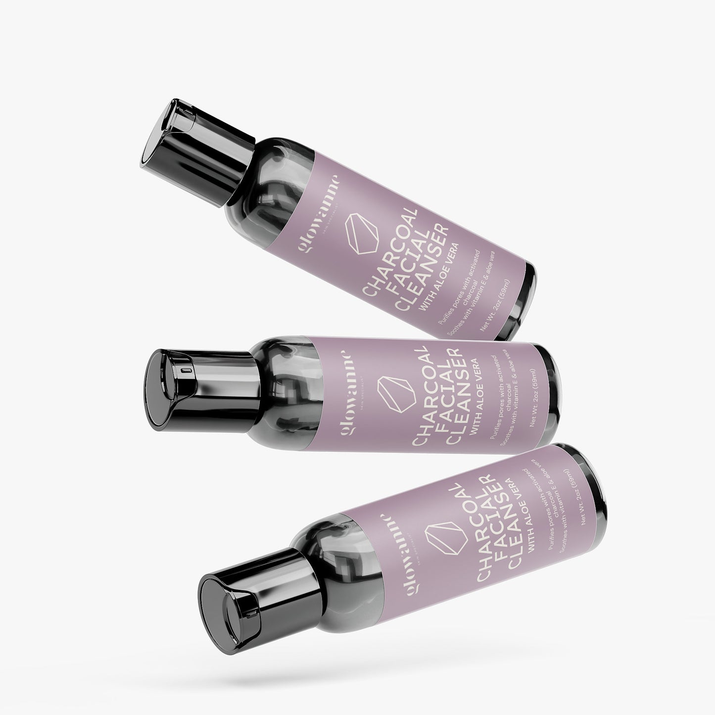Charcoal Facial Cleanser - Glowanne