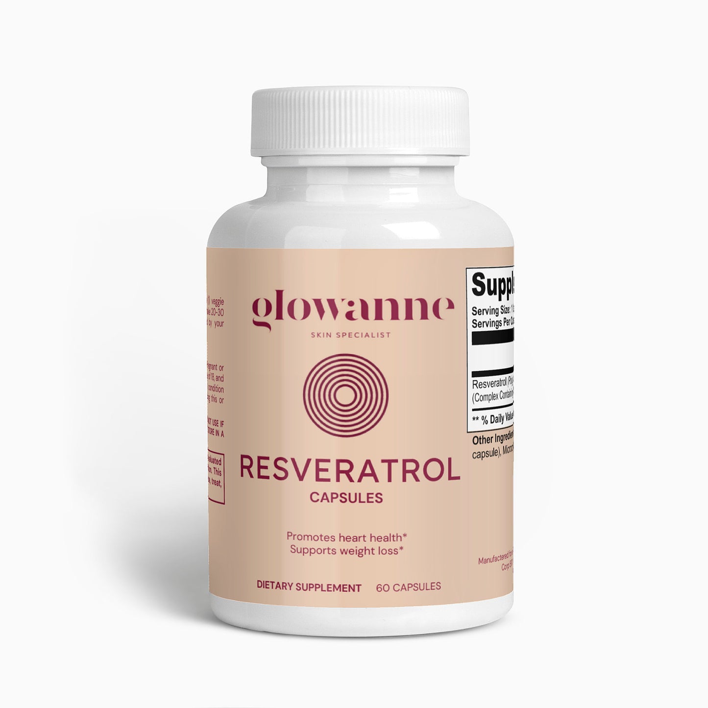 Resveratrol 50% 600mg - Glowanne