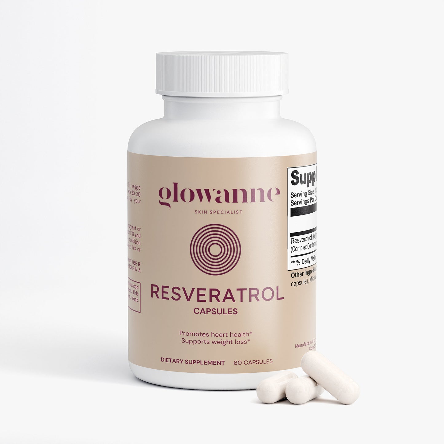 Resveratrol 50% 600mg - Glowanne
