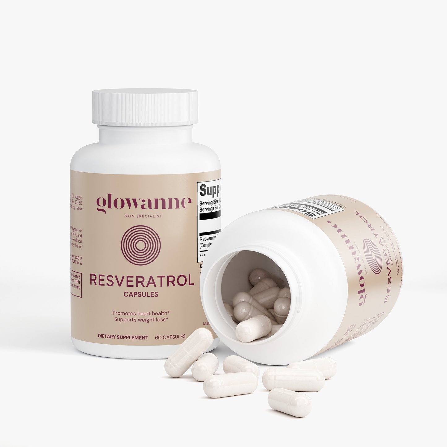 Resveratrol 50% 600mg - Glowanne