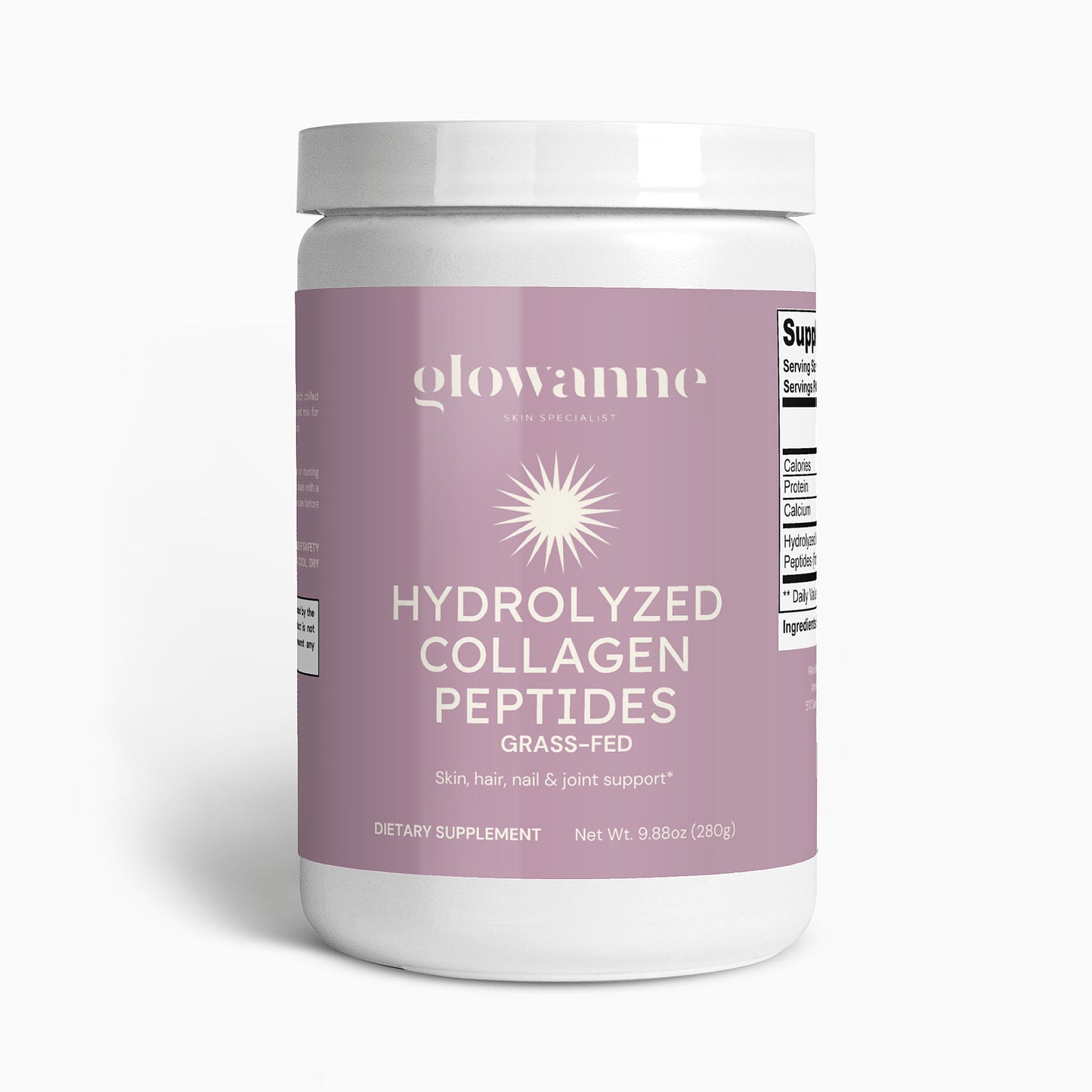 Grass-Fed Hydrolyzed Collagen Peptides - Glowanne