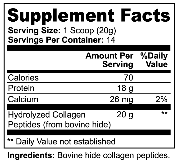 Grass-Fed Hydrolyzed Collagen Peptides - Glowanne